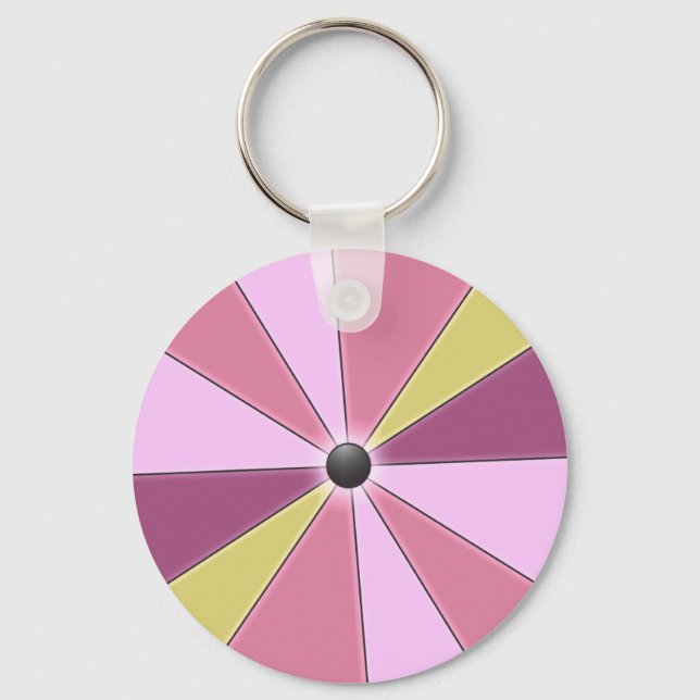 Colour Beams Pink Key Ring (Front)
