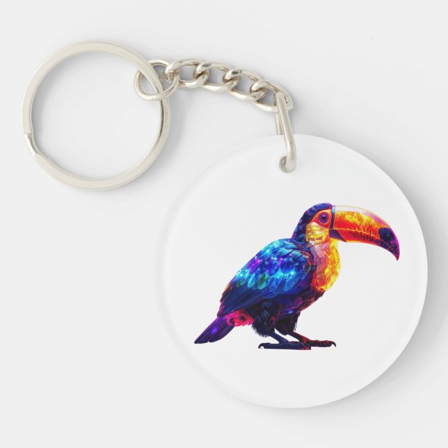 Colour Beautiful Toucan Key Ring (Front)