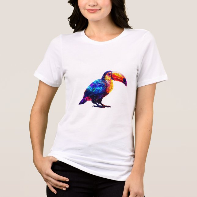 Colour Beautiful Toucan Tri-Blend Shirt (Front)