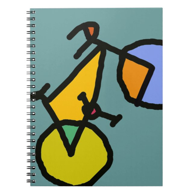 colour bike spiral notebook (Front)