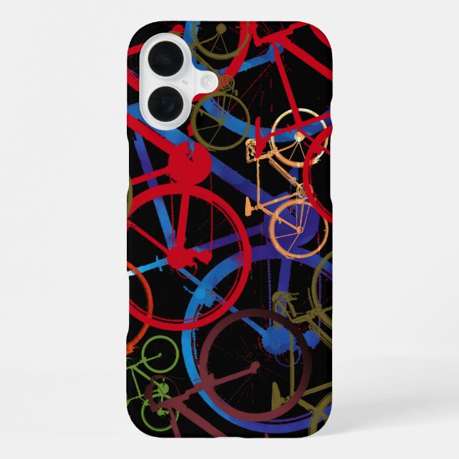 Colour Bikes Black  iPhone Case (Back)