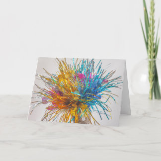 Colour blast party birthday confetti celebrate card