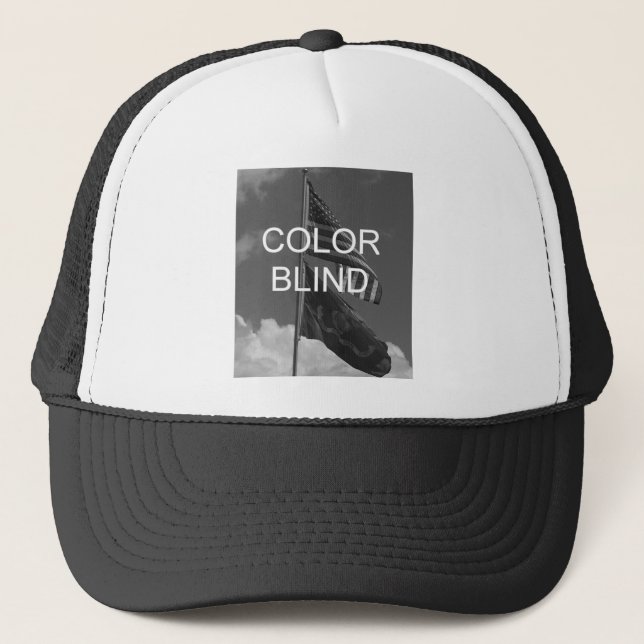 Colour Blind Greyscale Flags Trucker Hat (Front)