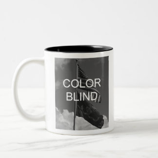 Colour Blind Greyscale Flags Two-Tone Coffee Mug