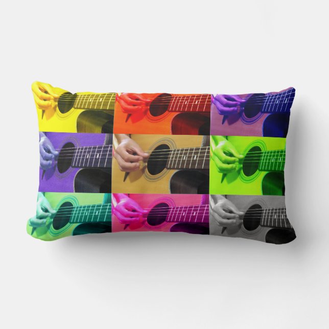 Colour Blind Guitar  -  Throw Pillows (Front)