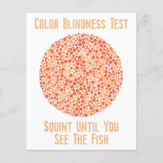 Colour Blind T Shirt - Funny Colour Blindness Test