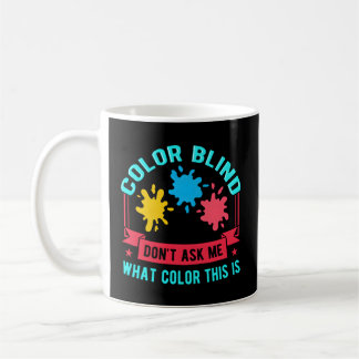 Colour Blind Test Glasses Visions Coffee Mug