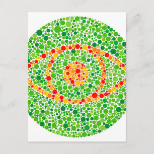 Colour Blindness Eye Postcard