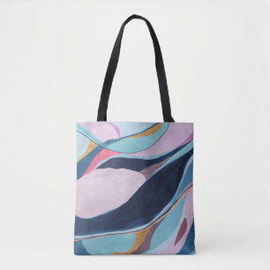 Colour Block Abstract Art Painting Tote Bag