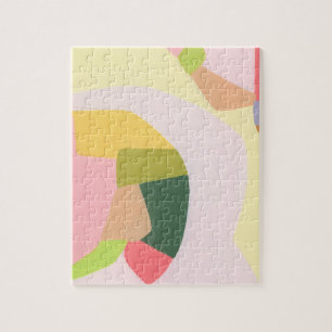 Colour Block Abstract Art Unique Holiday Gift Jigsaw Puzzle