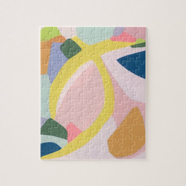 Colour Block Abstract Art Unique Holiday Gift Jigsaw Puzzle (Vertical)
