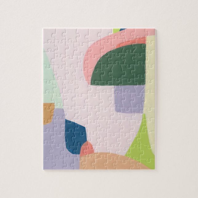 Colour Block Abstract Art Unique Holiday Gift Jigsaw Puzzle (Vertical)