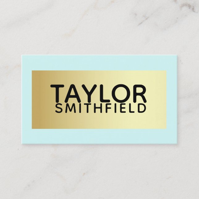 colour block business card (Front)