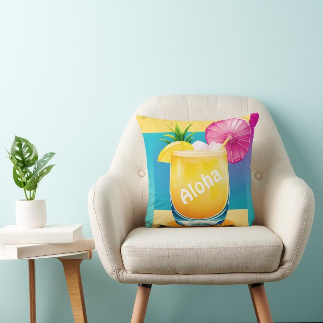 Colour Block Cocktail 2 sided customisable Cushion (Chair)