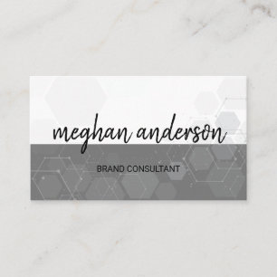 Colour Block Geometric Shapes Corporate Business Card
