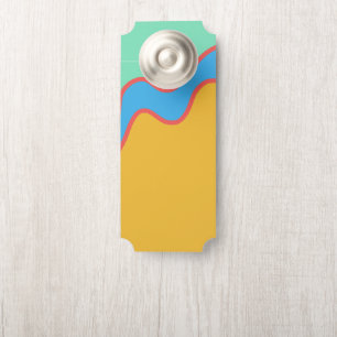 Colour Block Gold Blue Green  Door Hanger