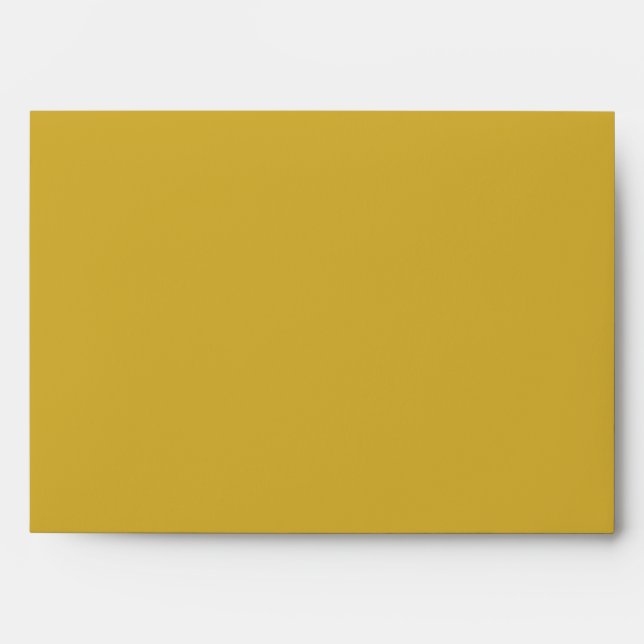 Colour Block Gold Envelope Lined in Black (Front)