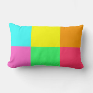 Colour Block Party_Where did you get that?! Lumbar Cushion