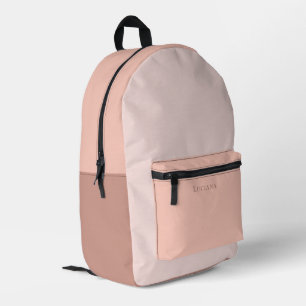 Colour Block Personalised with Name Printed Backpack