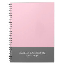 Colour Block Pink And Grey Elegant