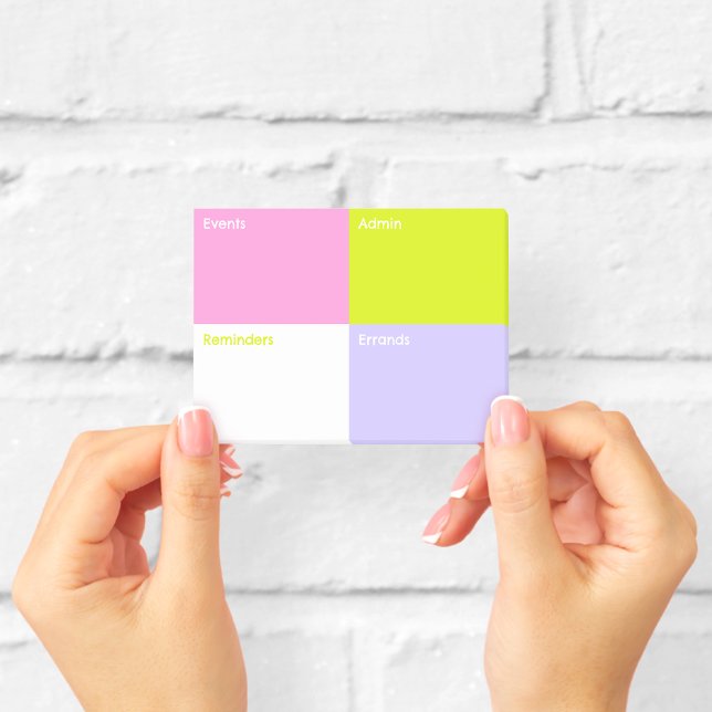 Colour Block Sticky Notes Small (Creator Uploaded)
