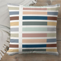 Colour Block Stripe Earthy Neutral Multi Colour
