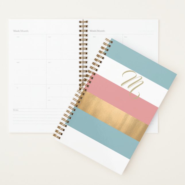 Colour Block Striped Planner (Display)