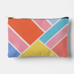 Colour Block Summer Shapes Accessory Pouch