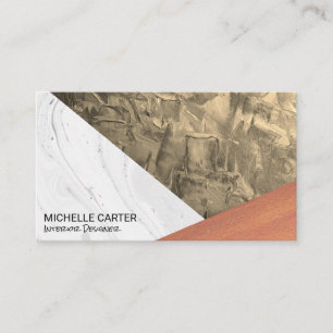 Colour Block Textures Interior Designer Business Card