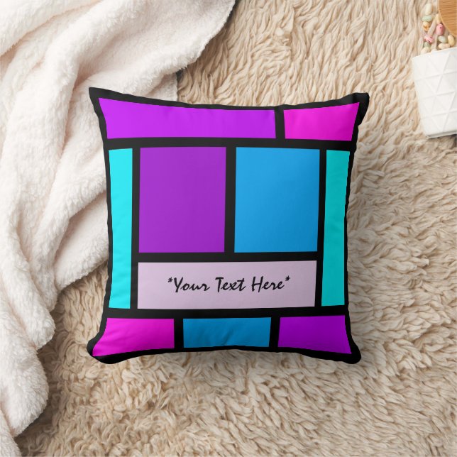 Colour Block Throw Pillow 01 (Blanket)