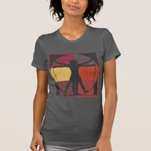 Colour Block Vitruvian Man T-Shirt
