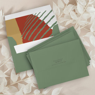 Colour Block Wedding Autumn ID740 Envelope