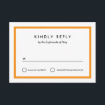 Colour block Wedding RSVP<br><div class="desc">Classic and modern rsvp card design that can be personalised with your text.</div>