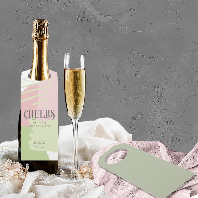 Colour Block Wedding Spring ID740 Bottle Hanger Ta (Front/Back In Situ)