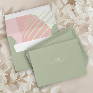 Colour Block Wedding Spring ID740 Envelope
