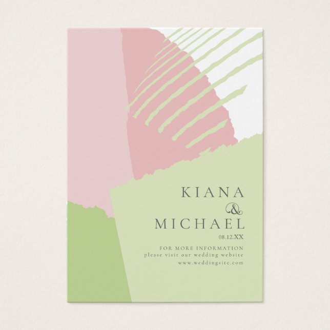 Colour Block Wedding Website Spring ID740 (Front)