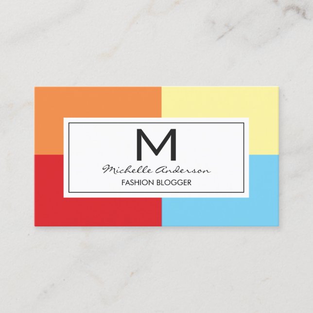 Colour Blocks Business Card (Front)