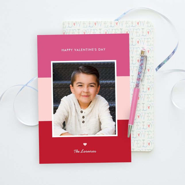 Colour Blocks Editable Colour Valentine's Day Card (Creator Uploaded)