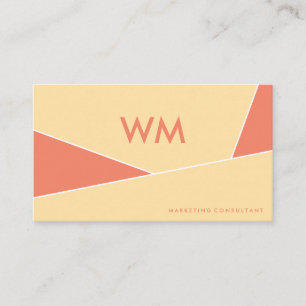 Colour Blocks Modern Shapes Business Card