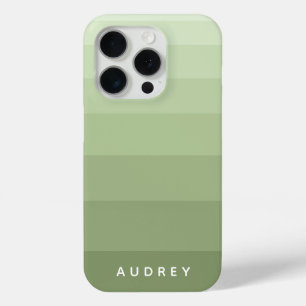 Colour Blocks Monochromatic Custom Text iPhone 15 Pro Case