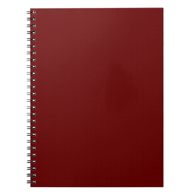 colour blood red spiral notebook (Front)