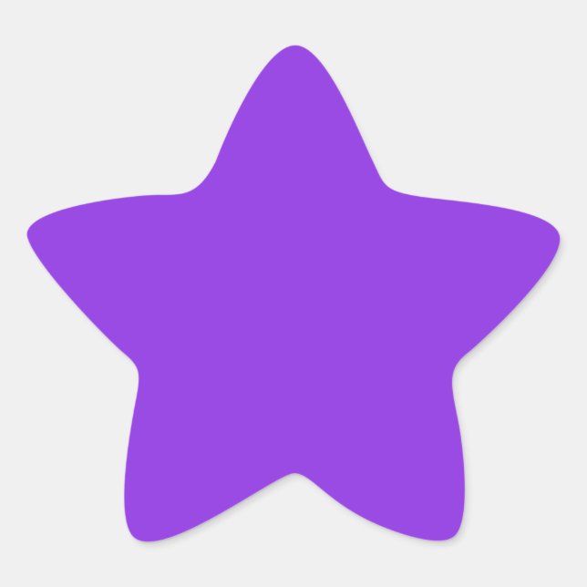 colour blue violet star sticker (Front)