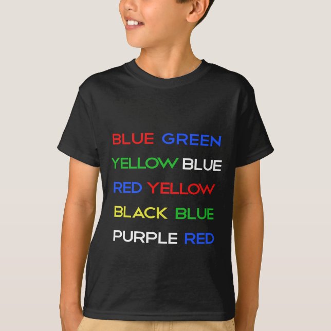 Colour Brain Teaser T-Shirt (Front)