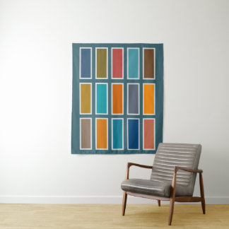 Colour Bricks (retro)  Tapestry