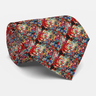 Colour Burst Abstract Art Necktie