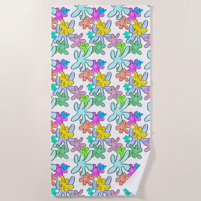 Colour Burst Beach Towel (Front)