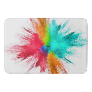 Colour Burst Centerpiece Art Bath Mat