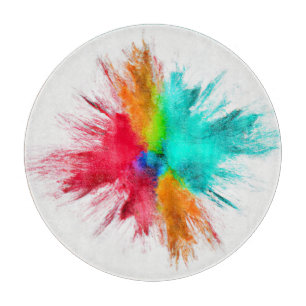 Colour Burst Centerpiece Art Cutting Board