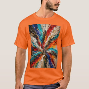 Colour Burst Explosion 3D T Shirt