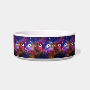 Colour Burst Galaxy Cat Bowl